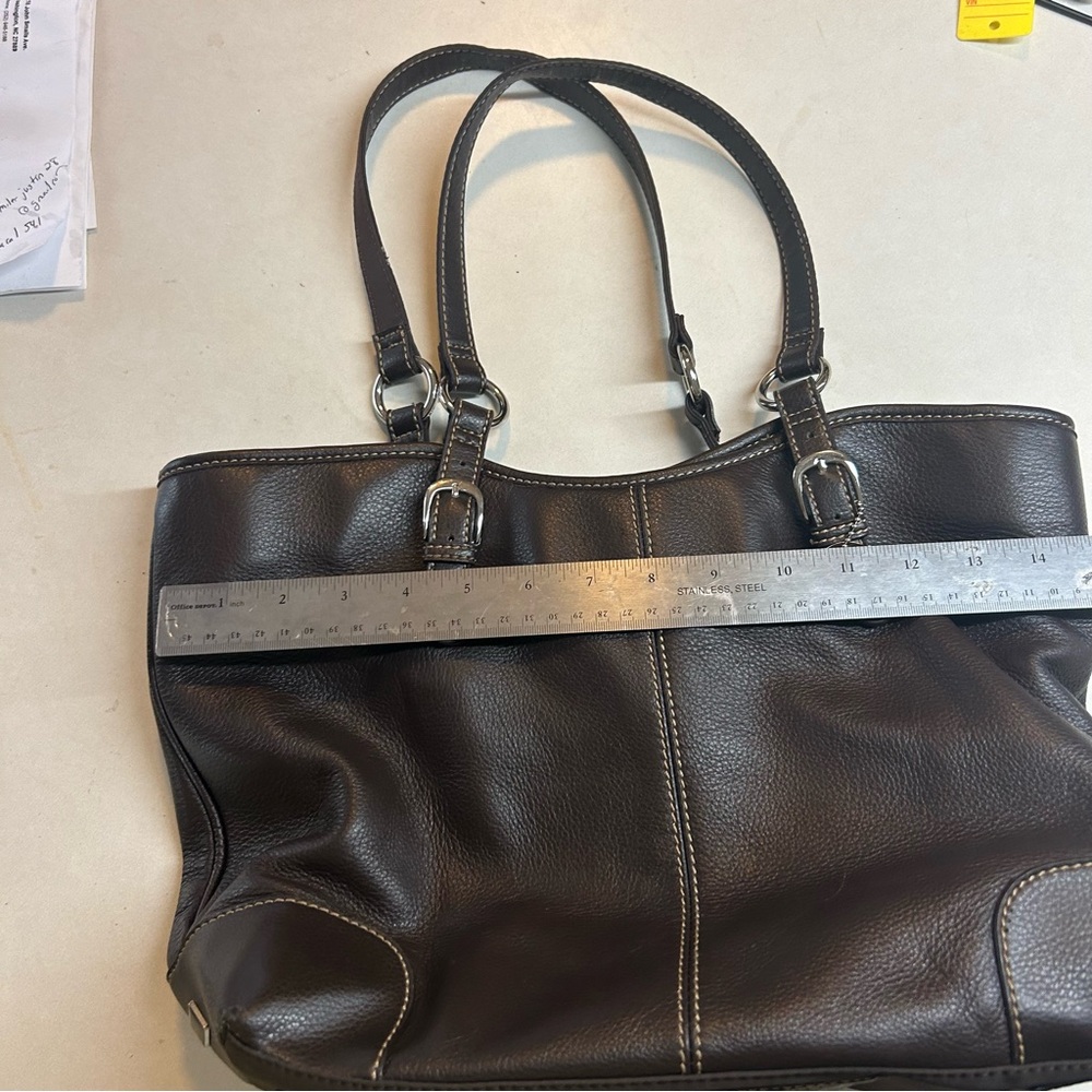 The Sak Bucket Style Purse. Dark Brown Leathet
